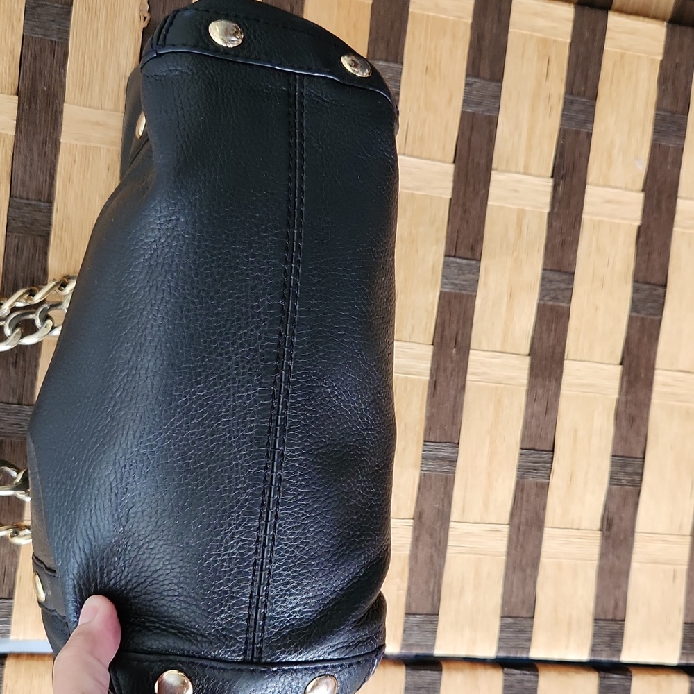 Michael Kors Black Leather Tote Bag - Picture 8 of 8